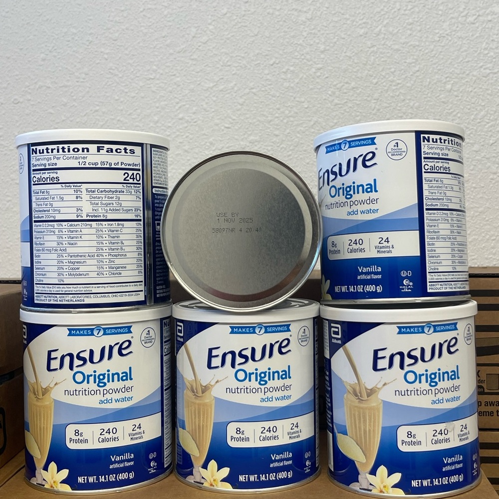 Ensure Powder Balanced Nutrition Vanilla 14.1 oz-pack 6 - date 11/2025